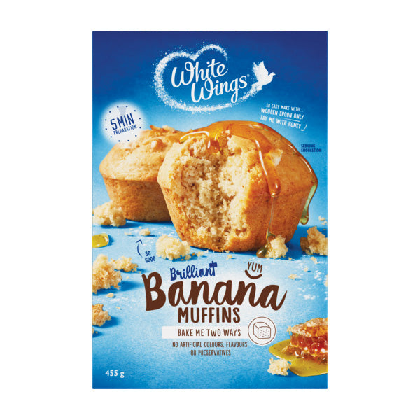 White Wings Banana Muffins 455g