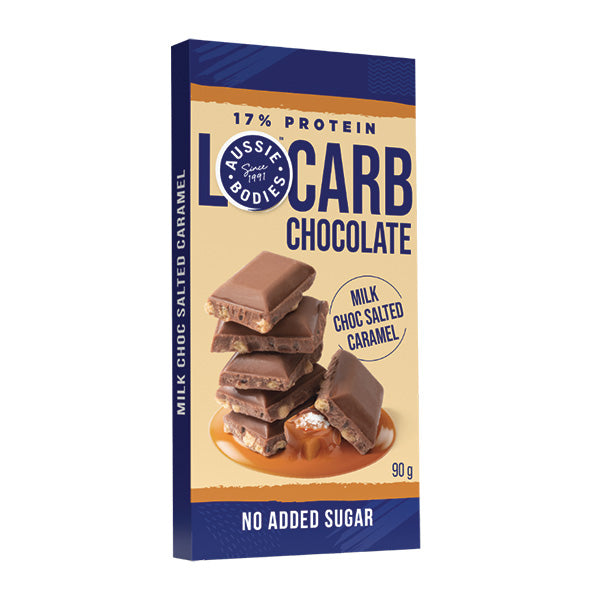 Aussie Bodies Lo Carb Salted Caramel Crisp 90g