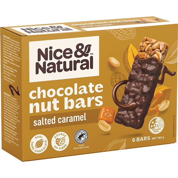 Nice & Natural Protein Bars Salted Caramel 5pk