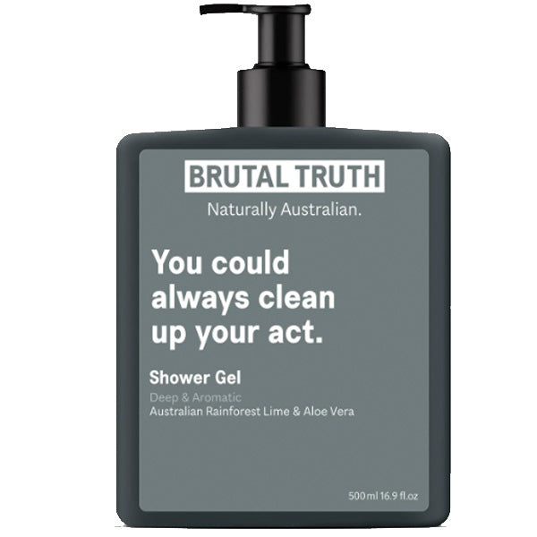 Brutal Truth Shower Gel Clean 500ml - 2 for $5 or 1 for $3