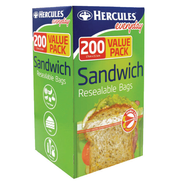 Hercules Large Sandwich Bags 200pk