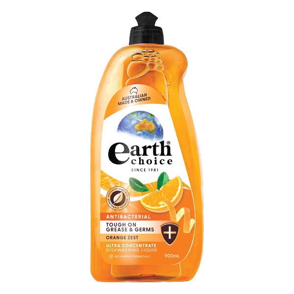 Earth Choice Anti-bacterial Dishwashing Liquid Orange Zest 900ml