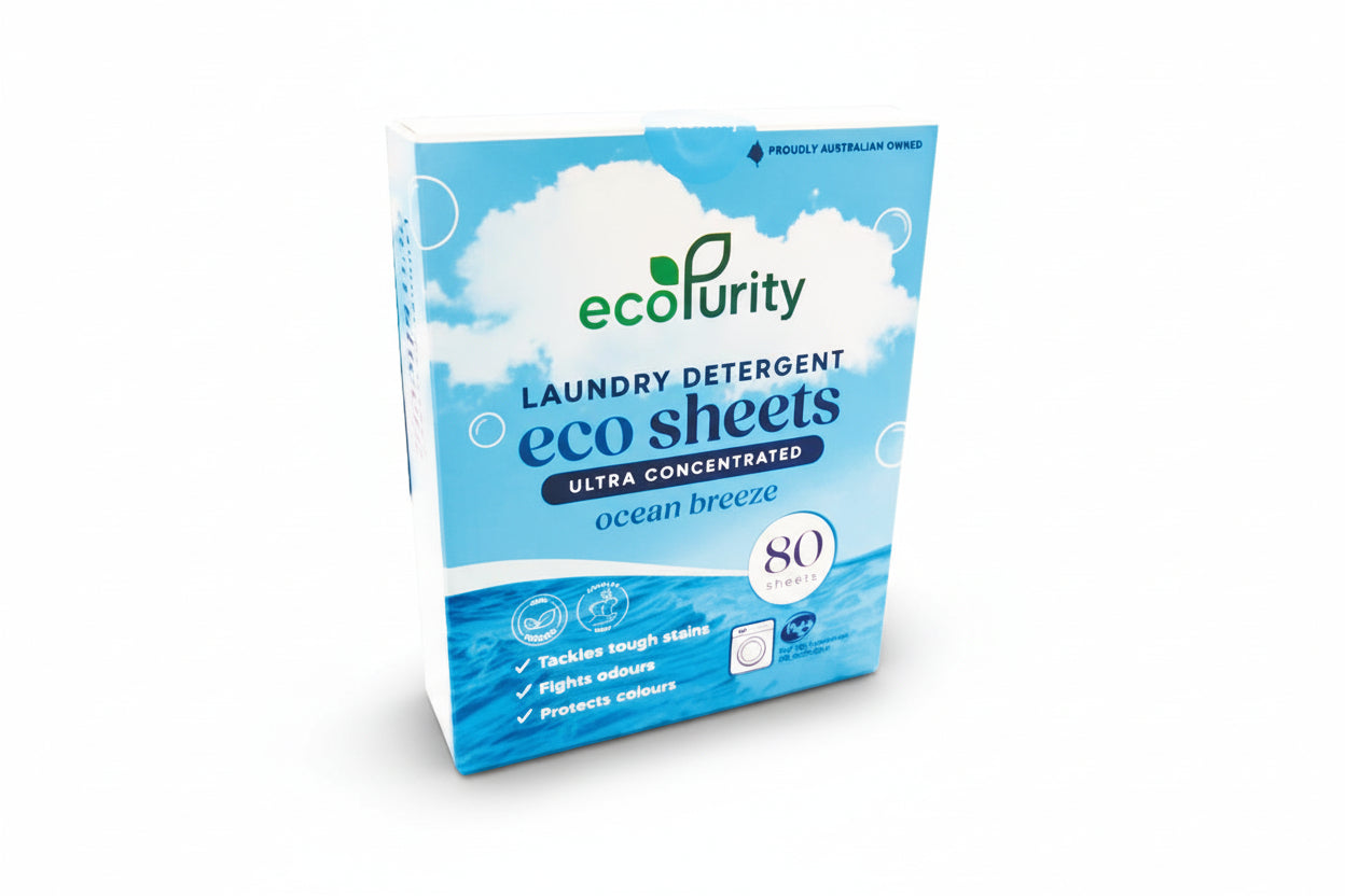 Ecopurity Ultra Concentrate Laundry Sheets Ocean Breeze 80pk