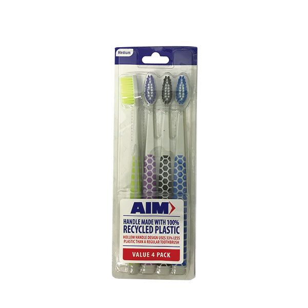 AIM toothbrushes 4pk