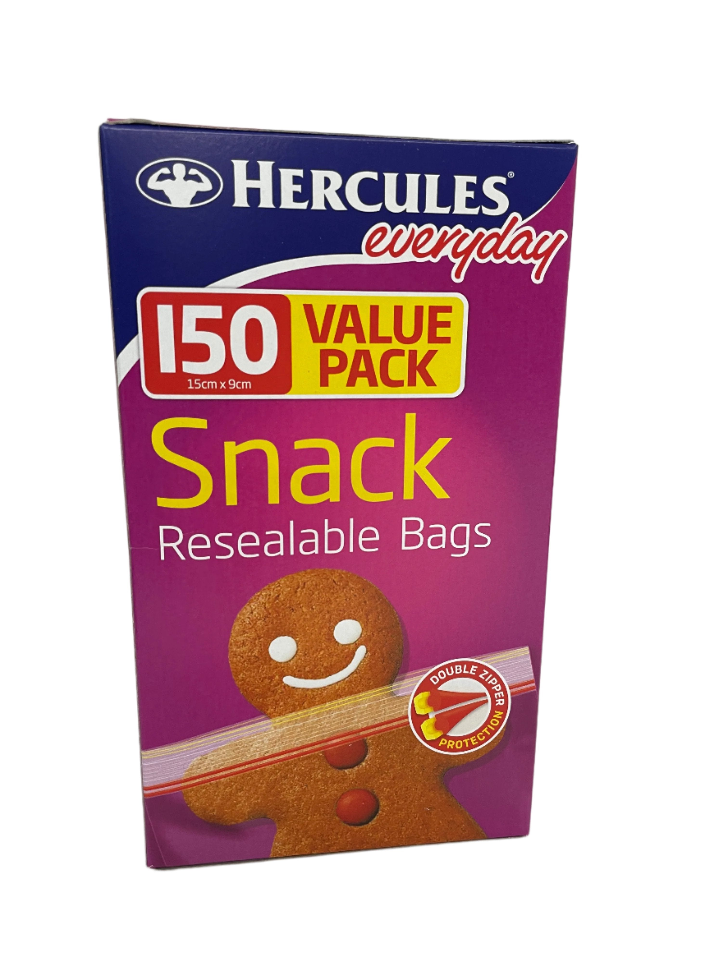 Hercules Clickzip Snack Bags 150pk