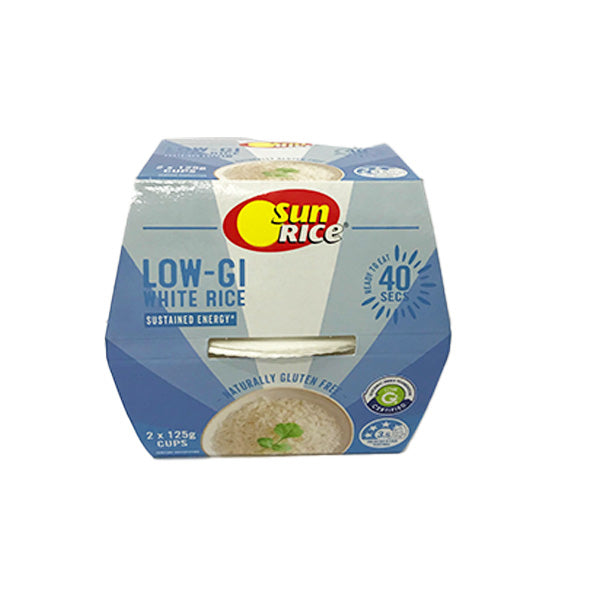 3 for $4 or 1 for $1.50 - Sunrice White Rice Cup 2 x 125g