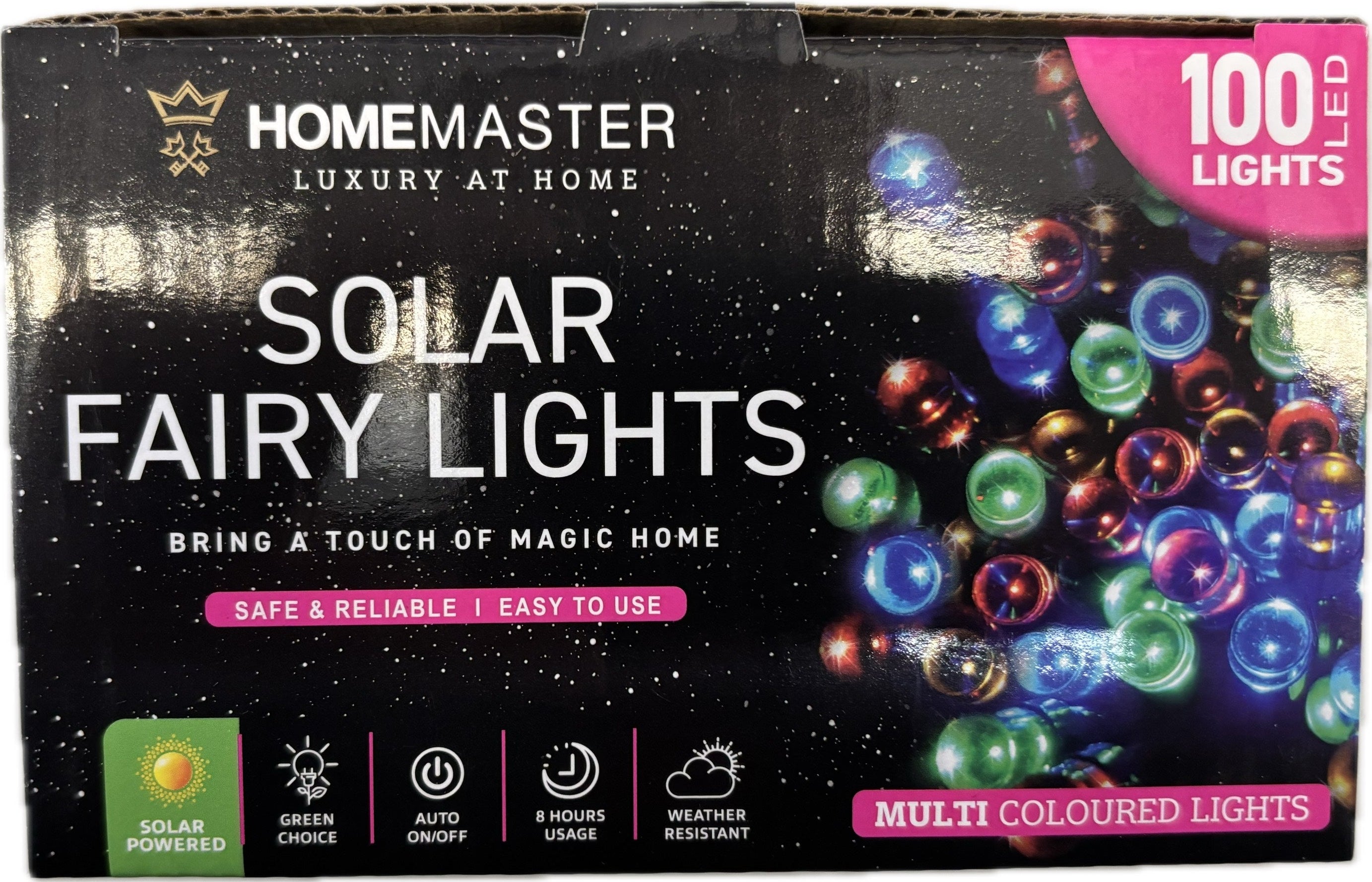 Fairy Solar Lights Multi Colour 100 LED Solar Lights