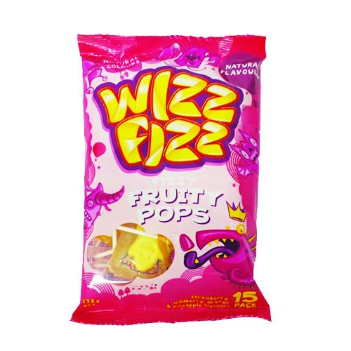 Wizz Fizz Fruity Pops 132g
