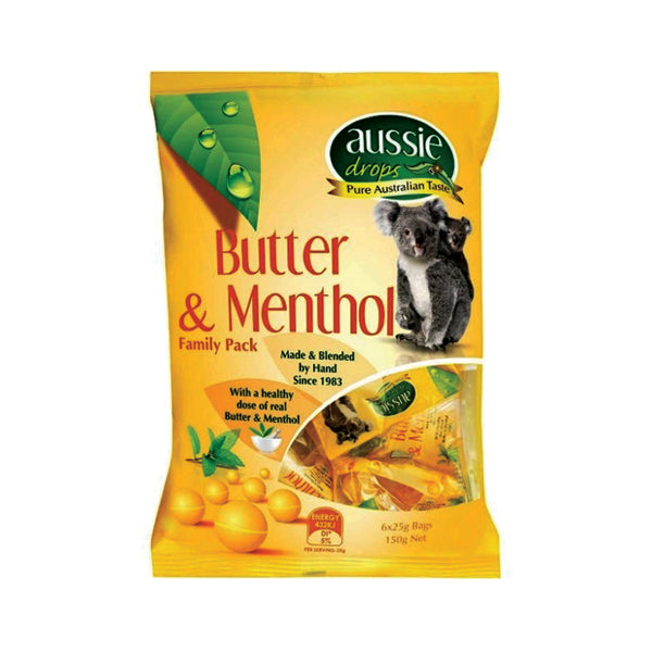 Aussie Drops Buttermenthol Share Pack 150g
