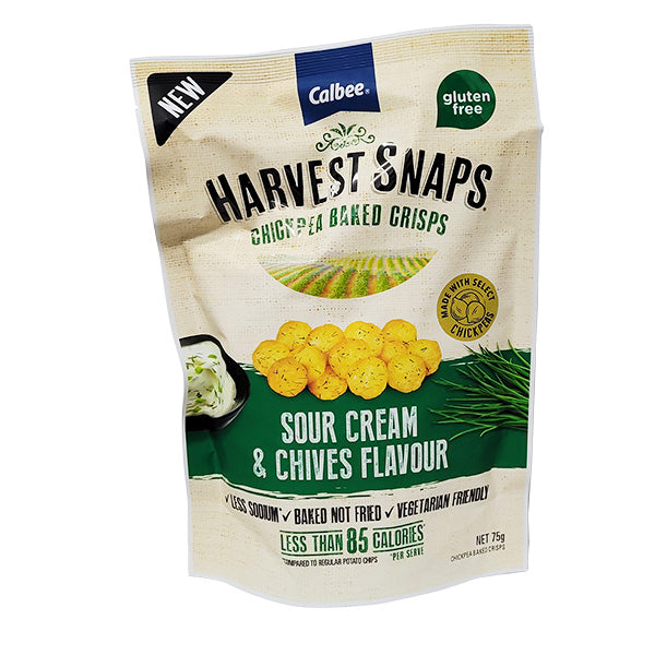Calbee - Harvest Snaps Sour Cream & Chives Bigger Bag 95g