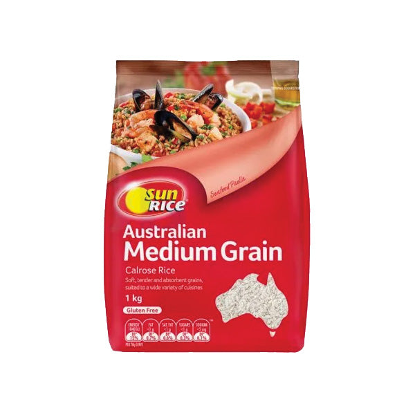 Sunrice Medium Grade Australian Rice 1kg