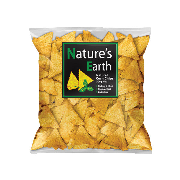 Natures Earth Corn Chip Varieties 500g