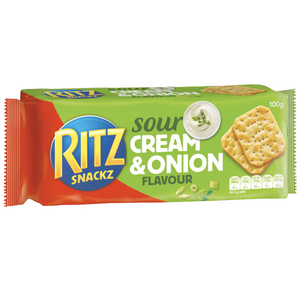 Ritz Snackz Sour Cream & Onion Flavor 100g