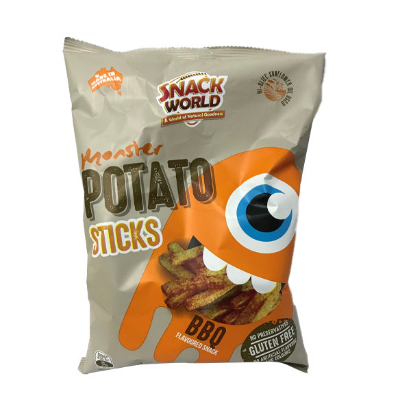 Snack World Monster Potato Sticks BBQ 95g