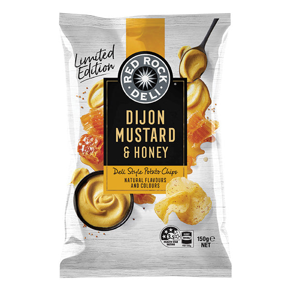 Red Rock Deli Dijon Mustard & Honey Chips 150g