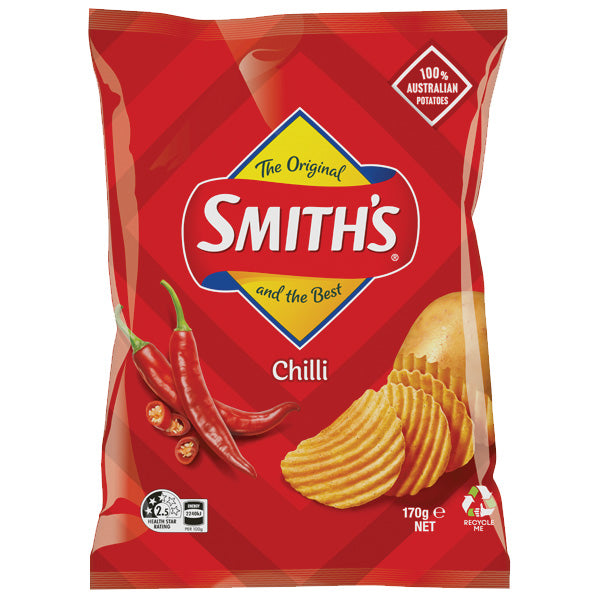 Smiths Crinkle Cut Chilli Chips 170g
