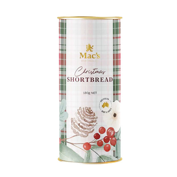 Mac's Traditional Shortbread Tubes 180g