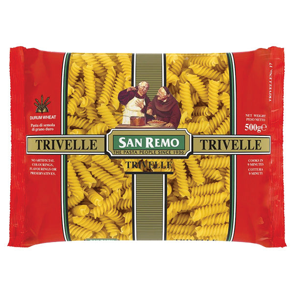 San Remo Organic Trivelle Pasta 500g