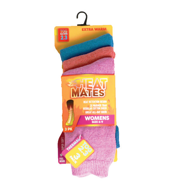 Heat Mates Womens Socks 3pk