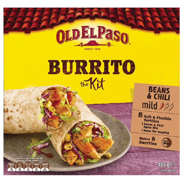 Old El Paso Burrito Kit 485g