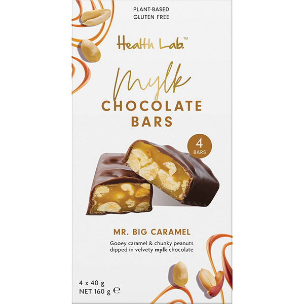 Health Lab Mylk Caramel Peanut Bars 4pk