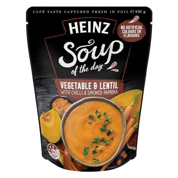 Heinz Soup of the Day Vegetable Lentil & Chilli 430g