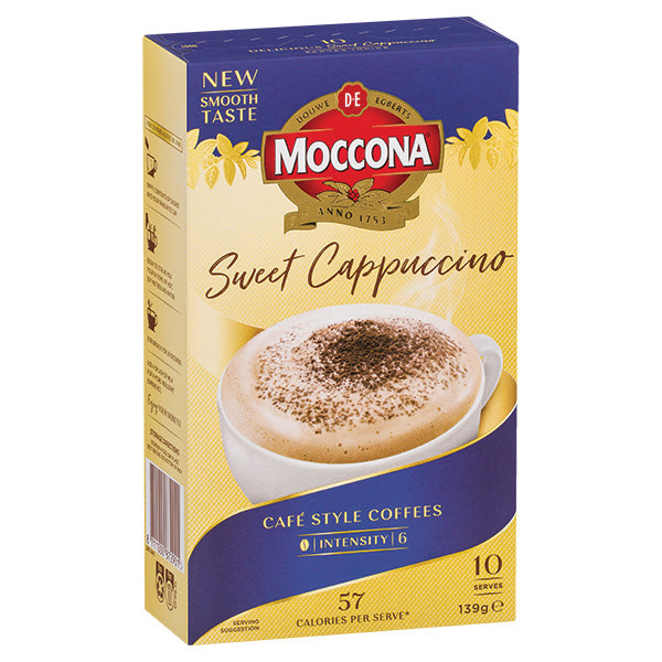 Moccona Sweet Cappuccino 10pk - 2 for $6