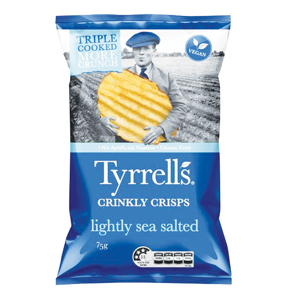 Tyrrells Sea Salt Crisps 75g