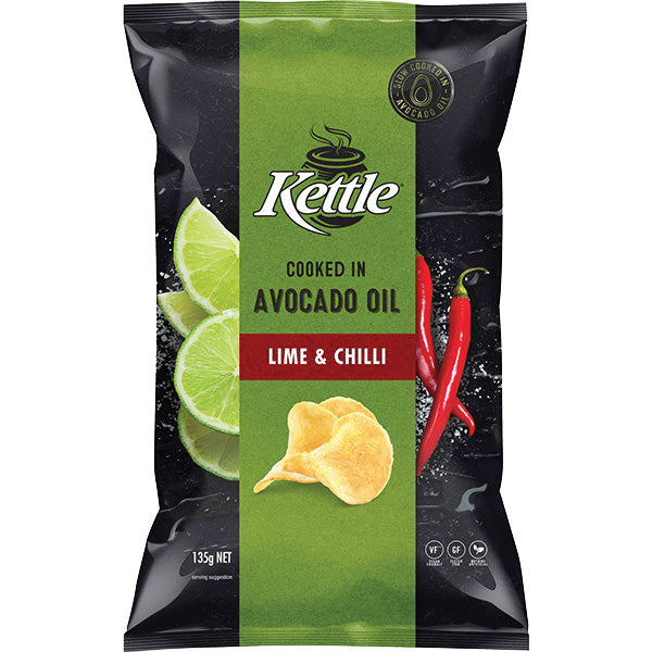 Kettle Lime & Chilli Chips with Avocado Oil 135g