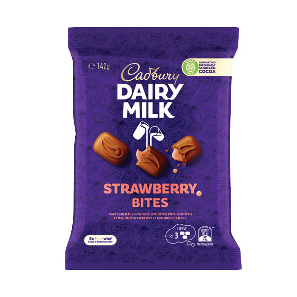 Cadbury Dairy Milk Strawberry Bites 142g