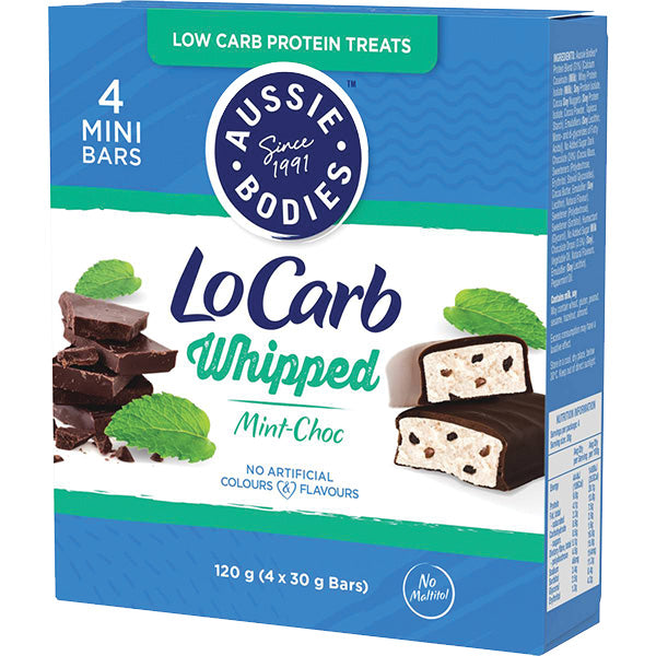 Aussie Bodies Lo Carb Whipped Choc Mint 4PCK