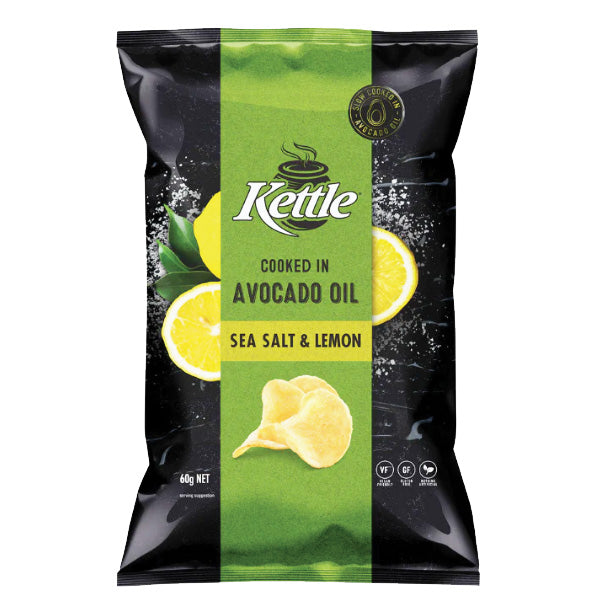 Kettle Avocado Lemon & Sea Salt 60g