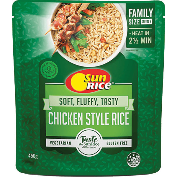 Sunrice Chicken Style Rice Pouch 450g