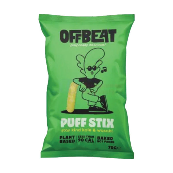 Off Beat Kids Puff Stix Kale & Wasabi 70g