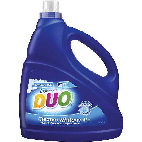 Duo Laundry Liquid Cleans & Whitens 4L (read description)