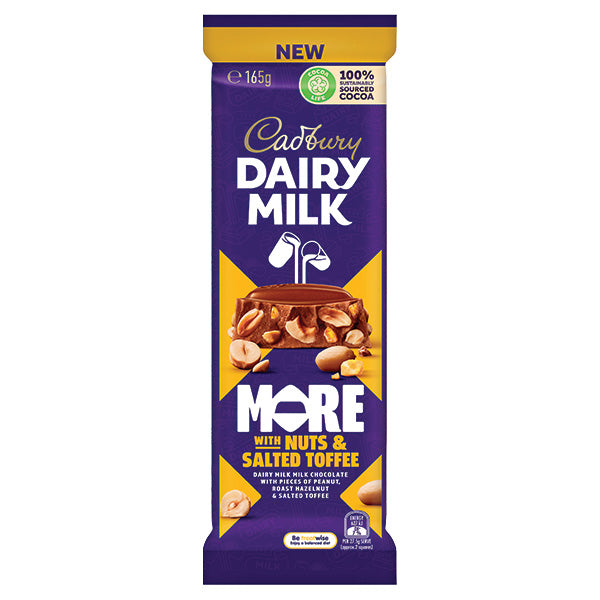 Cadbury Milk More With Nuts & Salted Toffee 165g