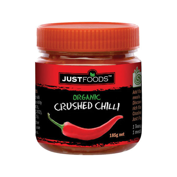 Just Foods Organic Crushed Chilli 185g