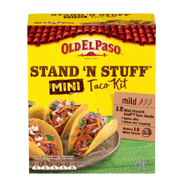 Old El Paso Stand N Stuff Mini Taco Kit 275g