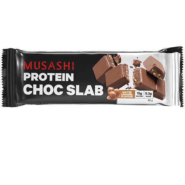 Musashi Milk Chocolate Salted Caramel Slab 58g