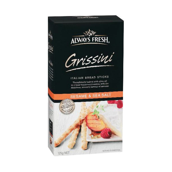 Always Fresh Grissini Sesame & Sea Salt 125g