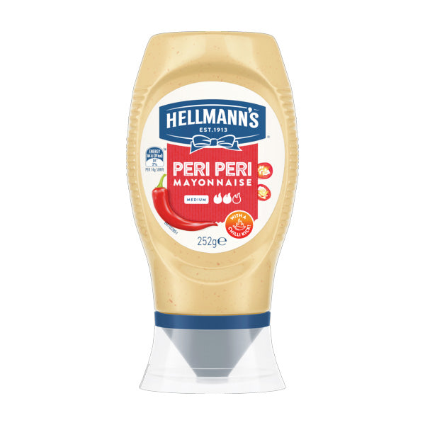 Hellmann's Peri Peri Mayonnaise Squeezy 252g