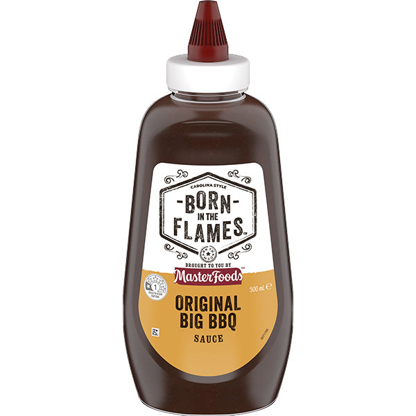 Masterfoods Born in Flames BBQ Sauce Original 500ml