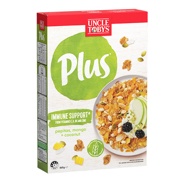 Uncle Toby's Plus Immune Support Cereal 565g