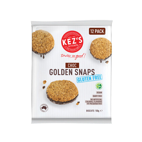 Kez's Kitchen Golden Snaps 12pk 150g