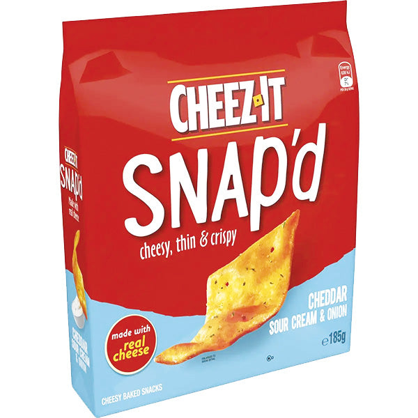 Cheez it Snap'd Sour Cream & Onion 185g