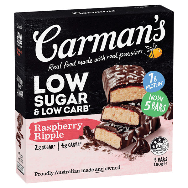 Carman's Low Sugar/Low Carb Raspberry Ripple 5pk