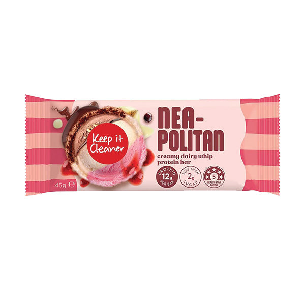 Keep it Cleaner Dairy Whip Neapolitan Bar 45g