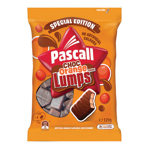 Pascall Choc Orange Lumps 120g