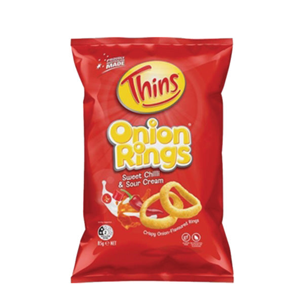 Thins Onion Rings Sweet Chilli & Sour Cream 85g