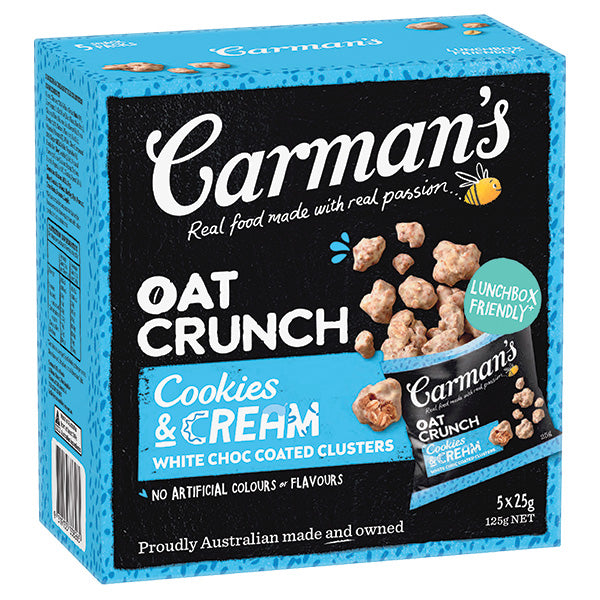 Carman's Oat Crunch Cookies & Cream 5-Pack